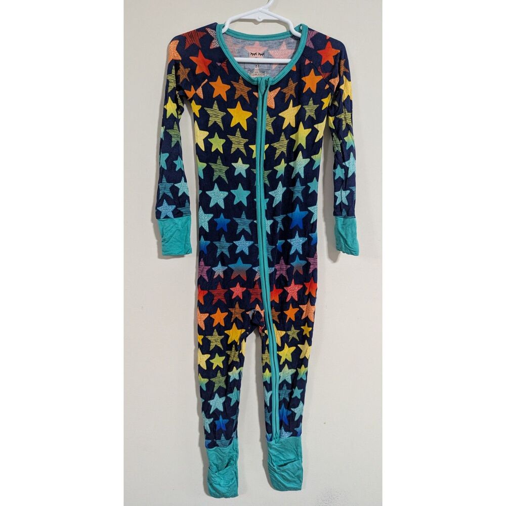 EUC Little Sleepies Shades of Stars Zippy size 3T
